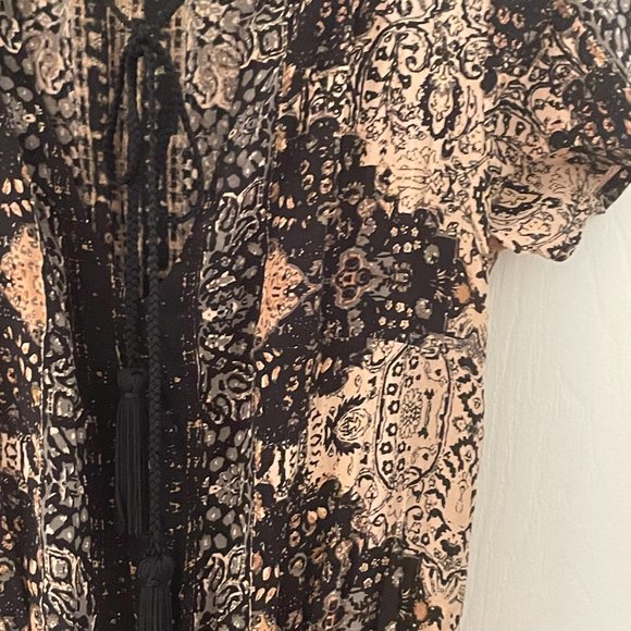 Like New Cleobella Maxi Ruffle Bottom Dress Size Small - Picture 2 of 6